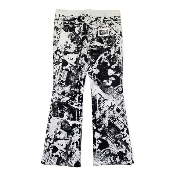 Dolce & Gabbana punk graphic flared denim - Picture 4 of 4